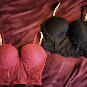 Victoria's Secret Very Sexy Longline Shine Strap Push Up 36C